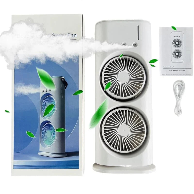 Torre Ventilador Humidificador Doble